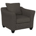 Salizar 3-piece Upholstered Flared Arm Sofa Set Grey