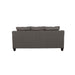 Salizar Upholstered Flared Arm Sofa Charcoal Grey