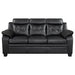 Finley Upholstered Padded Arm Tufted Sofa Black