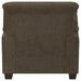 Clementine 3-piece Upholstered Padded Arm Sofa Set Brown