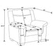 Arabella Upholstered Padded Arm Accent Chair Grey