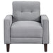 Bowen 3-piece Upholstered Track Arm Tufted Sofa Set Grey