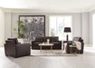 Boardmead Upholstered Track Arm Accent Chair Dark Brown