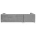 Bellaire Upholstered Storage Chaise Sectional Sofa Grey