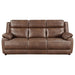 Ellington Upholstered Padded Arm Sofa Dark Brown