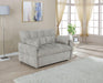 Cotswold Upholstered Convertible Sleeper Sofa Bed Light Grey