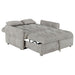 Cotswold Upholstered Convertible Sleeper Sofa Bed Light Grey