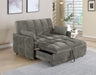 Cotswold Upholstered Convertible Sleeper Sofa Bed Dark Grey