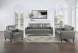 Ruth 3-piece Upholstered Track Arm Sofa Set Grey