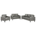 Ruth 3-piece Upholstered Track Arm Sofa Set Grey