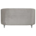 Avonlea Upholstered Sloped Arm Loveseat Grey Velvet