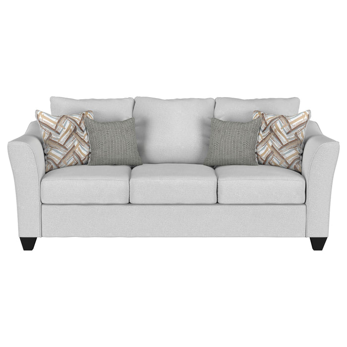 Salizar Upholstered Flared Arm Sofa Sand