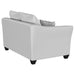 Salizar Upholstered Flared Arm Loveseat Sand
