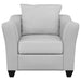 Salizar Upholstered Flared Arm Accent Chair Sand