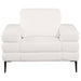 Jessel 3-piece Chenille Upholstered Sofa Set Ivory