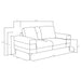 Jessel 3-piece Chenille Upholstered Sofa Set Ivory
