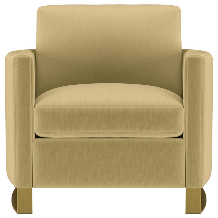 Corliss 3-piece Velvet Upholstered Sofa Set Camel