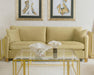 Corliss Upholstered Curved Track Arm Sofa Camel