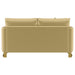 Corliss Upholstered Curved Track Arm Loveseat Camel
