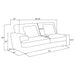 Emberson Upholstered LAF Loveseat Ivory