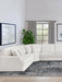Emberson Upholstered Wedge Ivory
