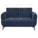 Lively 3-piece Chenille Upholstered Sofa Set Blue