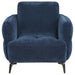 Lively 3-piece Chenille Upholstered Sofa Set Blue