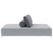 Giovanni Upholstered Accent Chaise Lounger Grey