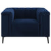 Chalet 3-piece Upholstered Tuxedo Arm Tufted Sofa Set Blue