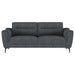 Nolan Upholstered Sloped Track Arm Sofa Charcoal