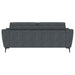Nolan Upholstered Sloped Track Arm Sofa Charcoal