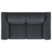 Nolan Upholstered Sloped Track Arm Loveseat Charcoal