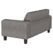 Deerhurst 2-piece Upholstered Track Arm Sofa Set Charcoal