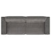 Deerhurst 3-piece Upholstered Track Arm Sofa Set Charcoal