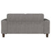 Deerhurst Upholstered Track Arm Tufted Loveseat Charcoal