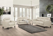 Jonah Upholstered Track Arm Sofa Ivory