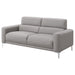 Glenmark Upholstered Track Arm Sofa Taupe