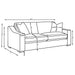 Ashlyn 2-piece Upholstered Sloped Arm Sofa Set White