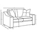 Ashlyn 3-piece Upholstered Sloped Arm Sofa Set White