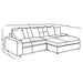 Blaine Upholstered Reversible Chaise Sectional Sofa Sand