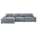 Blaine Upholstered Reversible Chaise Sectional Sofa Fog