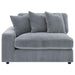 Blaine Upholstered Reversible Chaise Sectional Sofa Fog