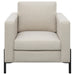 Tilly 3-piece Upholstered Track Arm Sofa Set Oatmeal