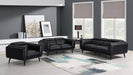 Shania Upholstered Low Back Sofa Black