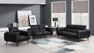 Shania Upholstered Low Back Sofa Black
