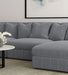 Blaine Upholstered Armless Chair Fog