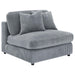 Blaine Upholstered Armless Chair Fog