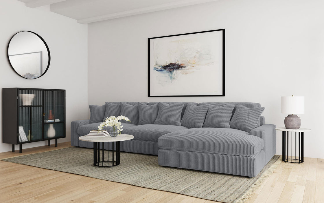 Blaine Upholstered Armless Chair Fog