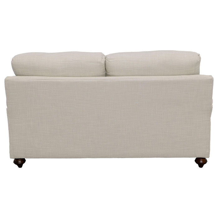 Glenn 2-piece Upholstered Sofa Set Light Grey and Blue