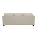 Glenn Upholstered English Arm Sofa Light Grey and Blue